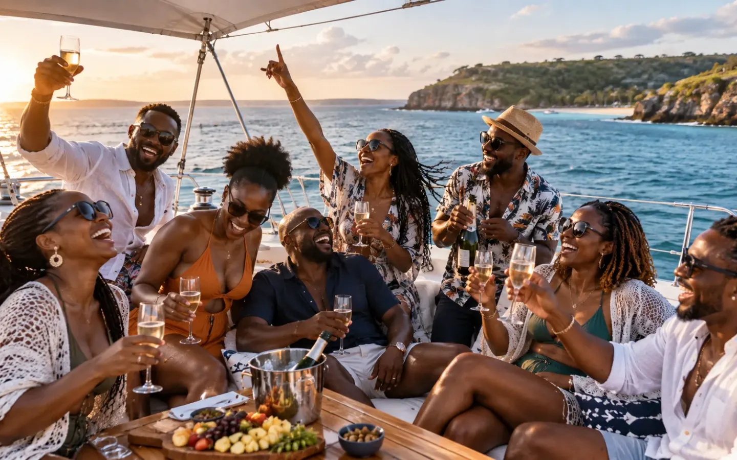 Black friends spending time together in Kenya